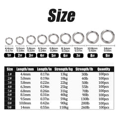 Balifly split rings close-up highlighting a smooth surface for easy threading.