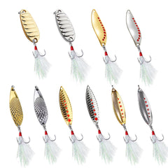 Balifly spoon spinner lure front view with S-shaped body for higher attraction