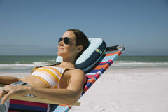 Ballast Beach Pillow plush padded top adds extra comfort against sun and sand