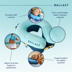 Ballast Travel Pillow PRO cooling ventilation channels for breathable comfort