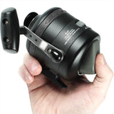 Ballista AquaSnipe BL40 reel front view, built for rugged bowfishing performance.