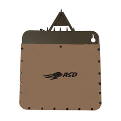 Banded Avery Boomer Dog Stand wrapped around trees up to 55 inches for flexible setups.