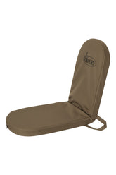 Avery Outdoors Layout Blind Lounge Chair Field Khaki front view highlighting lightweight design for field use
