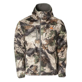 Front view of Banded Thacha L-2 softshell hooded jacket, wind-resistant and water-repellent for daily outerwear.