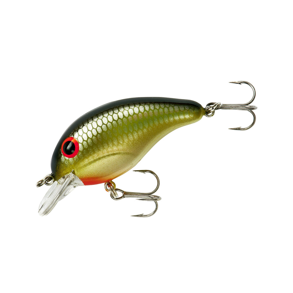 Bandit Lures 100 Series lip-detail highlighting snag-resistant design for shallow water bass.