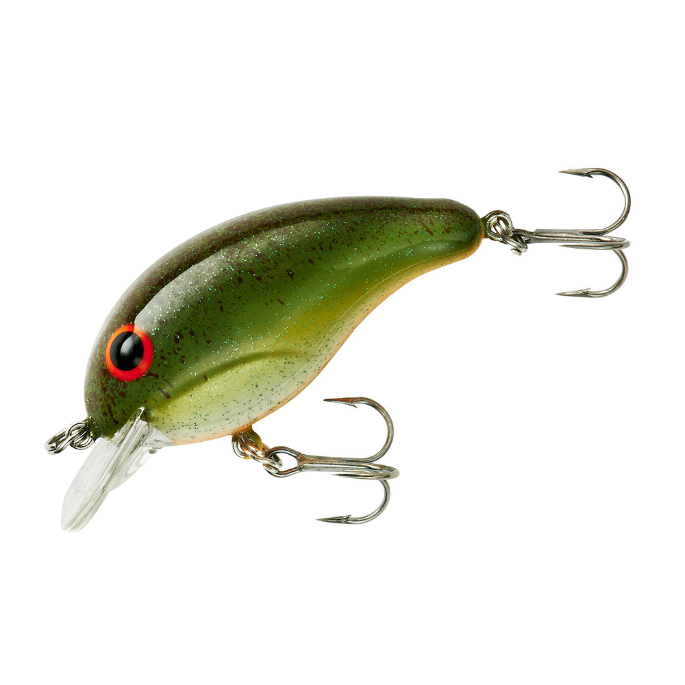 Bandit Lures crankbait Series 100 Rootbeer side view highlighting snag-resistant lip.