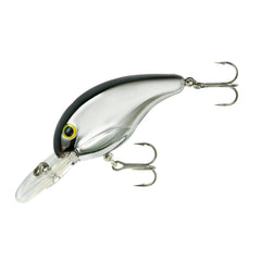 Bandit Lures Series 200 crankbait front view shows chrome black back for bass attraction.
