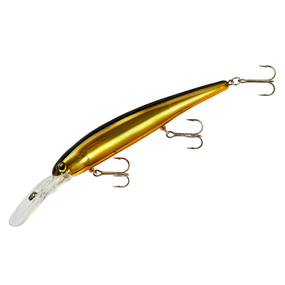 Bandit Lures Walleye Deep Minnow Jerkbait – Gold/Black Back, front view