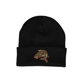 Bang Tidy Carp Fishing Hat in black with embroidered carp design on the front.