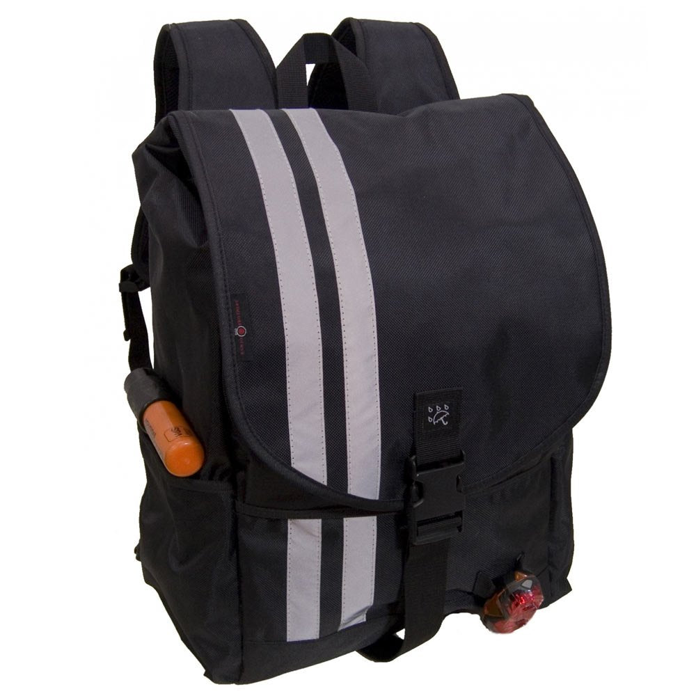Banjo Brothers Medium Backpack front view with padded straps and safety features.