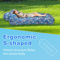 Baoinse inflatable couch rolled-up for quick storage and portability