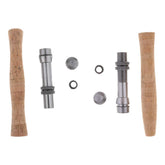 Baosity cork handle reel seat kit assembled for easy DIY replacement.