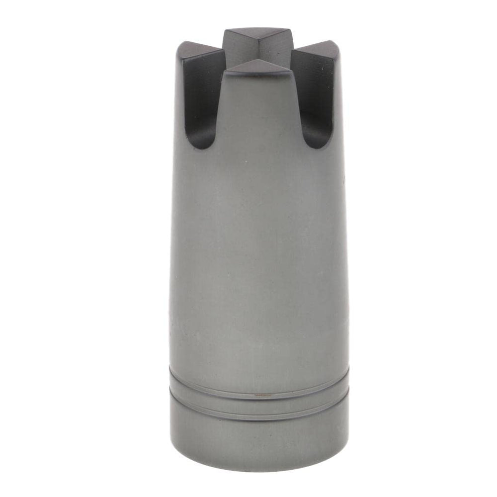 Baosity metal gimbal butt cap on a fishing rod for secure protection.