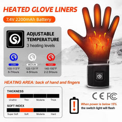BARCHI HEAT heated gloves with temperature control for personalized warmth