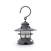 Barebones Edison Mini Lantern in slate gray, perfect for camping ambiance.