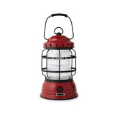 Barebones Forest Lantern red front view shows warm vintage glow for outdoor nights.