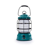 Barebones Forest Lantern teal front view shows portable camping light.