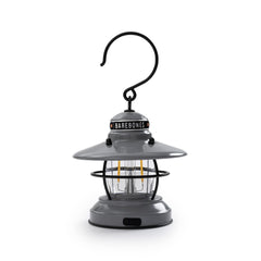 Barebones Mini Edison Lantern on table offers compact, portable lighting