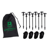 Barronett Blinds all-terrain stakes with threaded tips ready for tough ground.