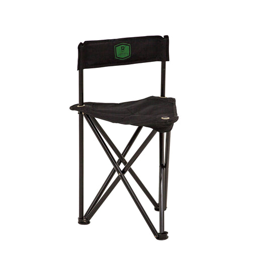 Barronett Blinds BC100 folding hunting chair in black, front view
