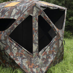Barronett Blinds Tag Out Hub replaceable shoot-through mesh for broadhead use.