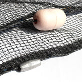 BasicGear Professional Seine Net 4x25 net roll closeup highlights durable materials for frequent use