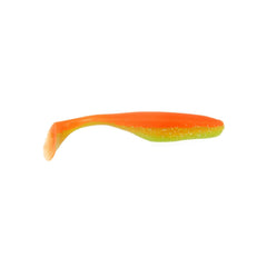 Bass Assassin WA32399 Turbo Shad Cantaloupe with paddle-tail action to lure walleye in clear water
