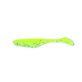 Bass Assassin WA32475 Turbo Shad Limetreuse Ghost, 4-inch lure with lifelike tail action.