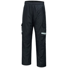 BASSDASH Complete men's waterproof rain pant front view for all-weather fishing and hiking comfort.