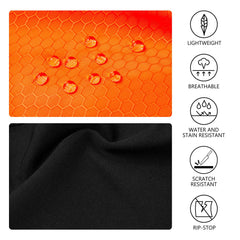 BASSDASH dog safety vest back view highlighting three-buckle adjustment