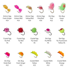 Assorted wet flies and nymphs from the BASSDASH kit