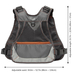 18-pocket layout with zippered pockets on Bassdash vest