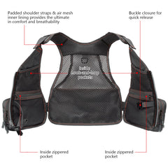 Front mesh pockets for spools and accessories