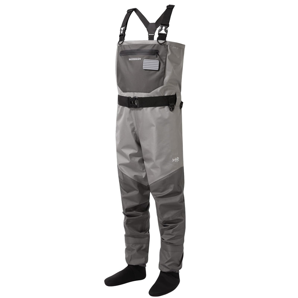 BASSDASH FW08 waders breathable design for all-day comfort while fishing