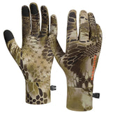 BASSDASH HG07 unisex fleece liner camouflage gloves provide warm, discreet protection for outdoor activities.
