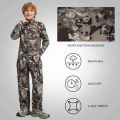 BASSDASH Invis Kids pants pocket close-up highlights secure storage options.