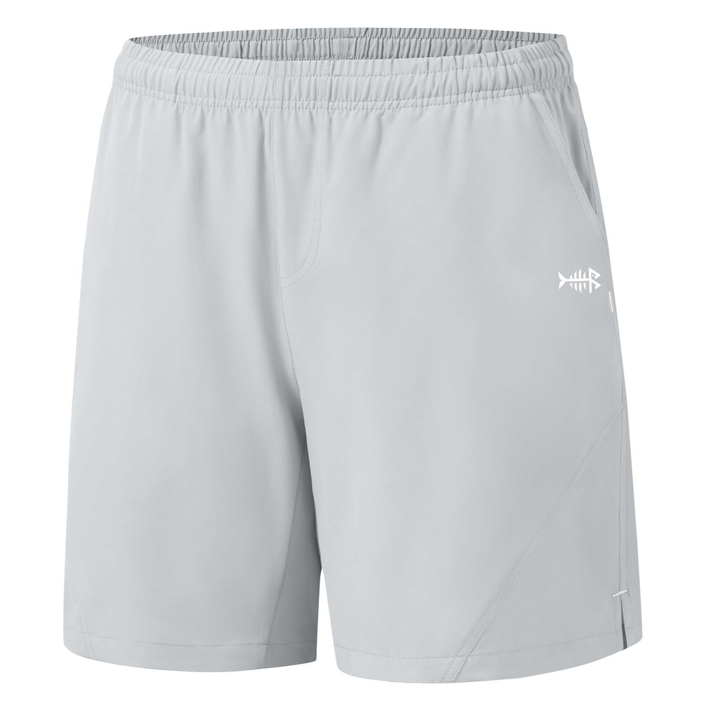 BASSDASH Men’s 7in fishing shorts front view with relaxed fit for everyday outdoor wear