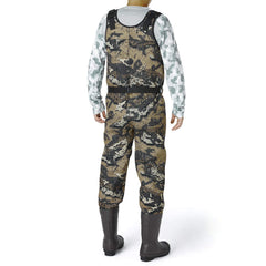 BASSDASH waders feature reinforced toes and heel for long-lasting durability