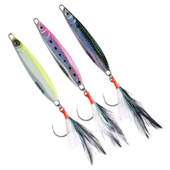 40g (1.4oz) Bassdash Stix jig with Mustad 2/0 hook – vertical angle