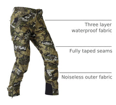 BASSDASH Walker pants with DESOLVE Veil Camouflage aids discreet viewing during hunts.