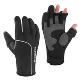 BASSDASH WintePro gloves water-repellent design keeps hands dry during cold fishing.