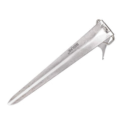 Close-up of BASUNE stainless steel rod holder spike