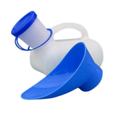 Basyurity portable urinal with lid and funnel for spill-free travel.