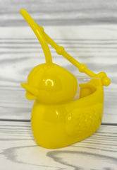 Bath & Body Works rubber duckie PocketBac attachment for easy on the go sanitizing.