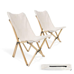 Bathonly bamboo butterfly chair outdoors shows portable seating with quick setup.