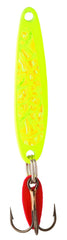 Bay de Noc 2YELLOWICE Swedish Pimple lure for ice fishing with crushed ice yellow color