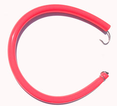 260 lb ball bearing swivel and 6/0 stainless steel J-hook on trolling tube