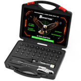 Bayattoo bore sight laser kit with a bright green beam for quick barrel alignment.