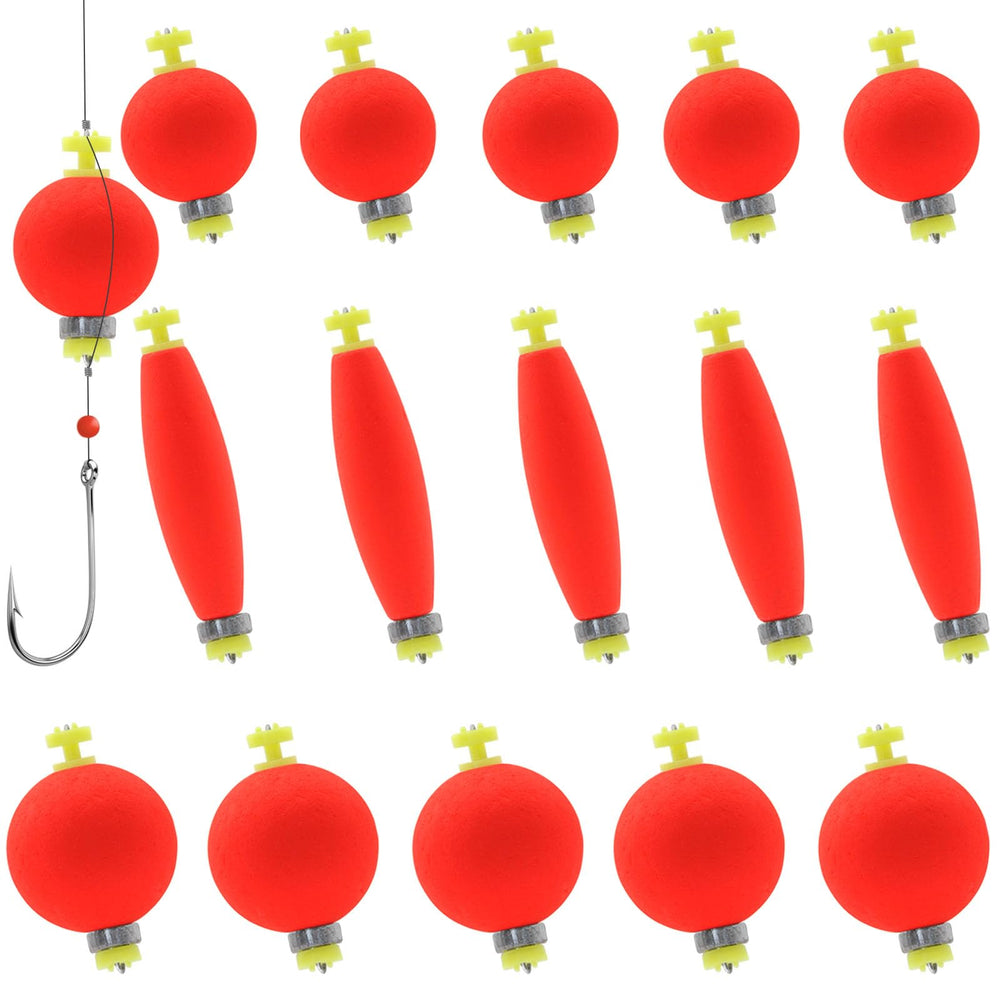 B-Ball shape fishing bobbers set, 15 pieces