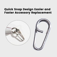 High-strength stainless steel lure snap for saltwater fishing